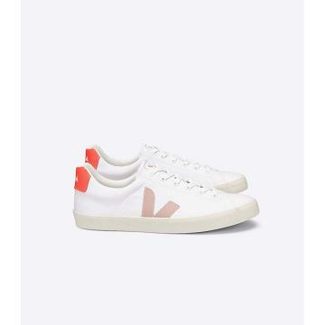 Veja ESPLAR SE CANVAS Topanky Damske White/Orange | SK 512XYU